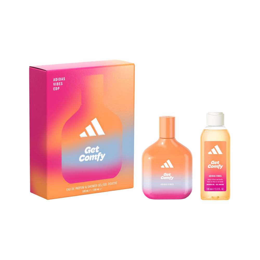 Kit Vibes Get Comfy Adidas Perfume Unissex Eau De Toilette 100ml + Gel De Banho 100ml