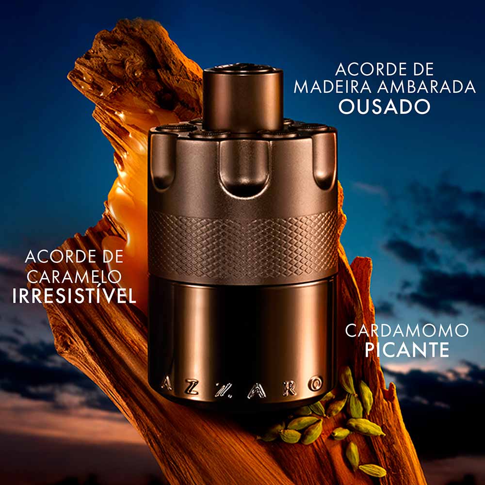 Kit Coffret Azzaro Perfume The Most Wanted Eau de Parfum Intense 100ml + Hair And Gel 75ml + Travel Size 10ml