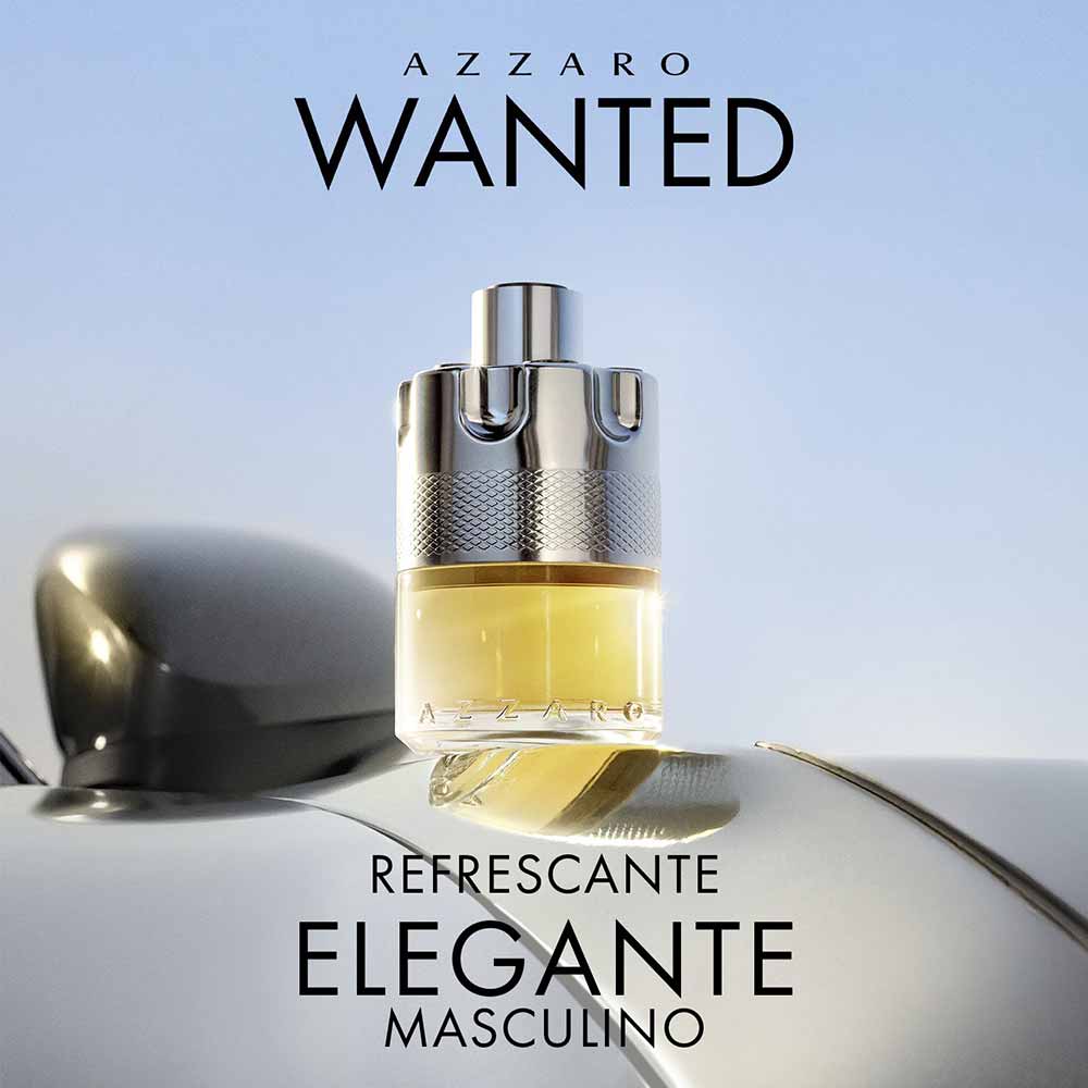 Kit Coffret Azzaro Perfume Wanted Eau de Parfum 100ml + Hair And Gel 75ml + Travel Size 10ml