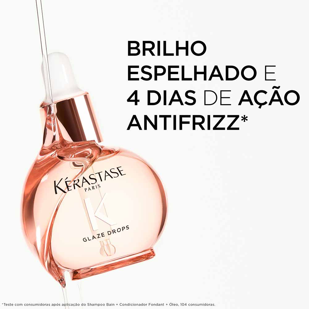 Kit Kérastase Shampoo Gloss Absolu Bain Hydra-Glaze 250ml + Óleo Capilar Glaze 45ml