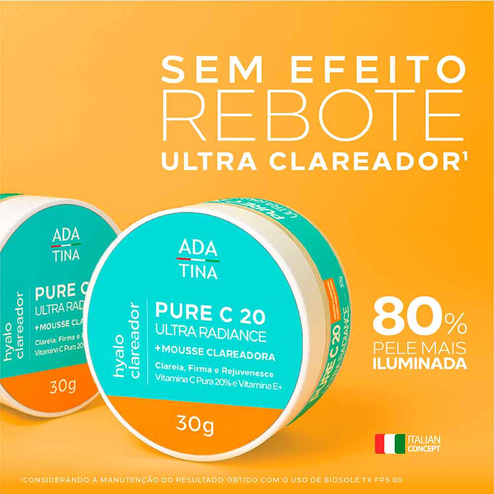 Creme Clareador Facial Pure C 20 Ultra Radiance Ada Tina 30g