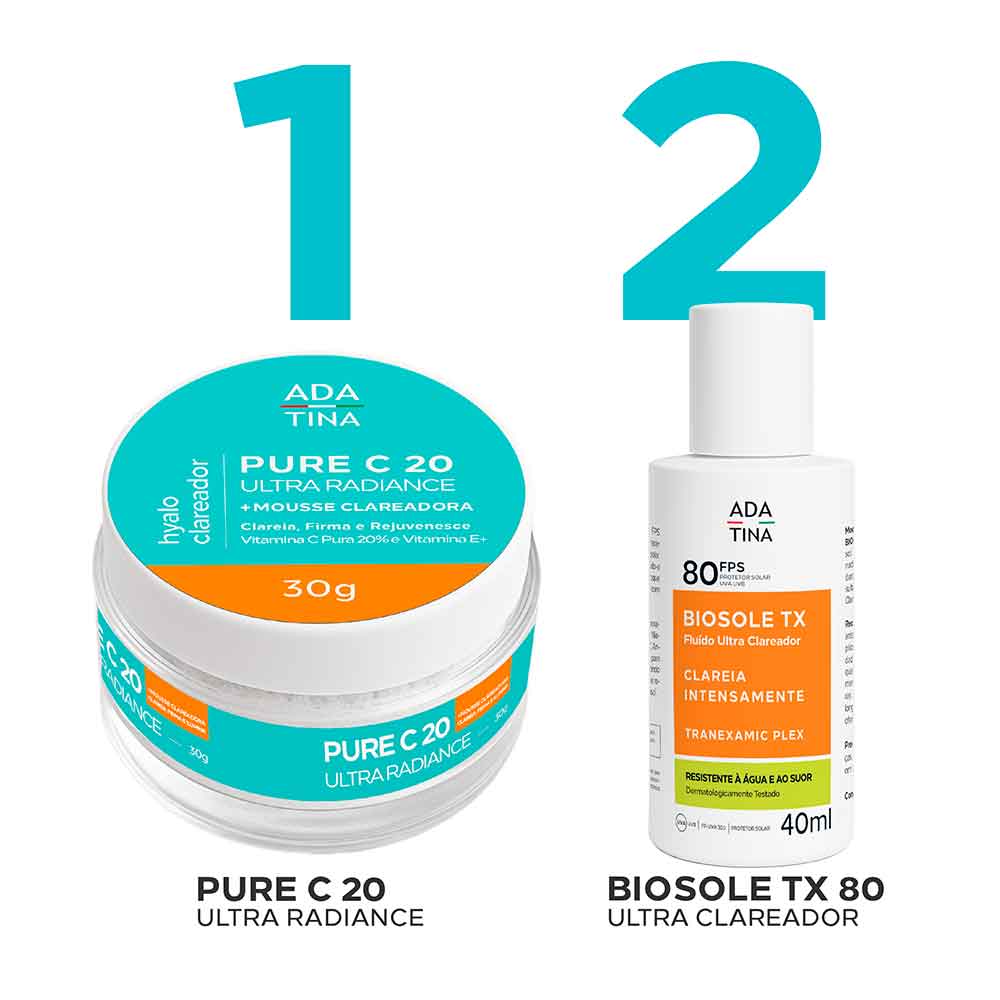 Creme Clareador Facial Pure C 20 Ultra Radiance Ada Tina 30g