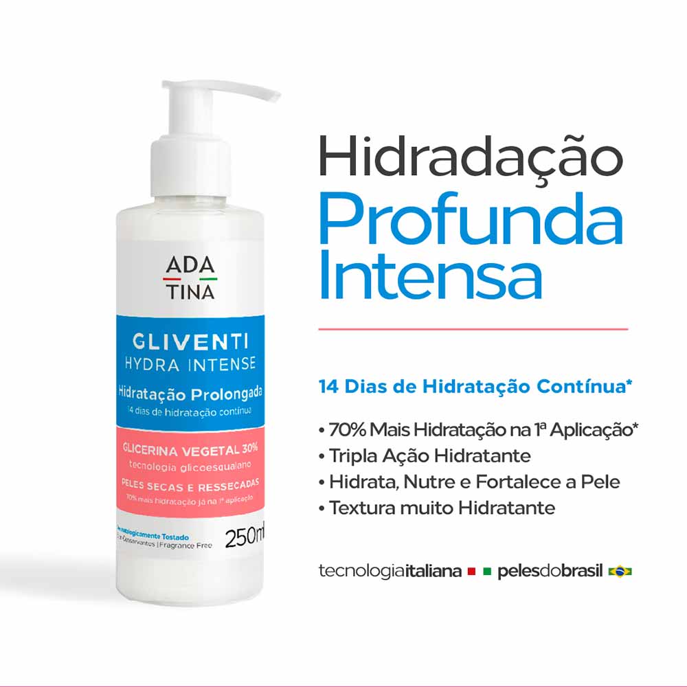 Hidratante Corporal Gliventi Hydra Intense Ada Tina 250ml