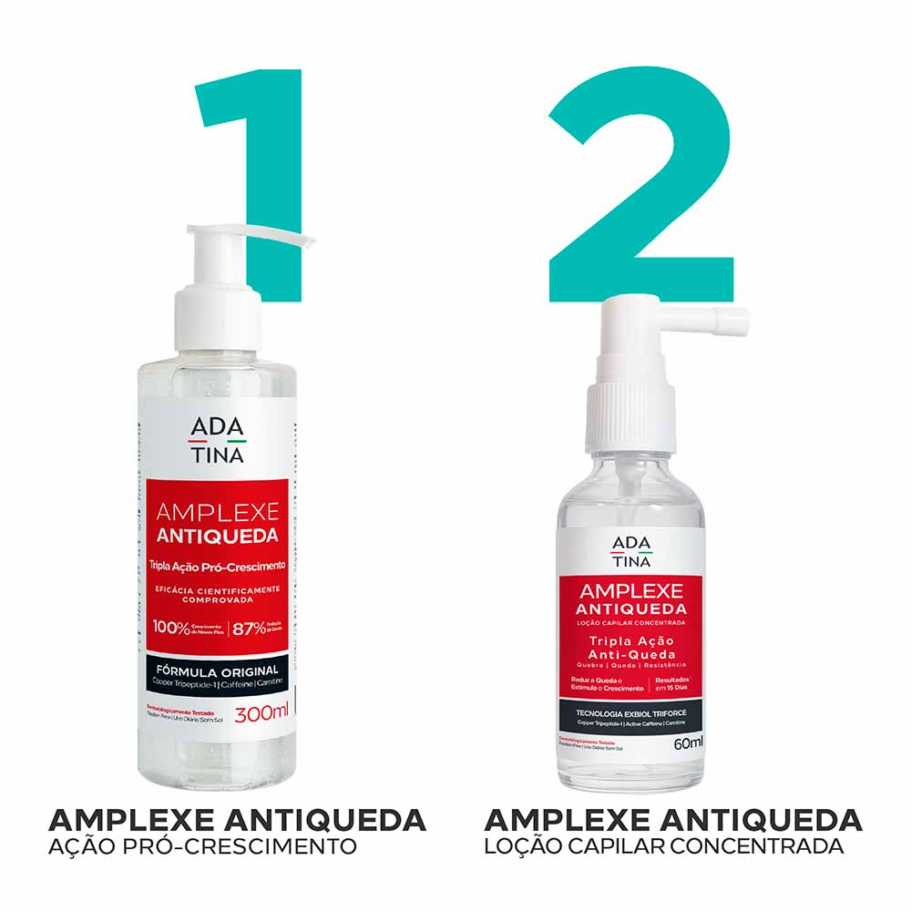 Loção Capilar Concentrada Amplexe Anti-Queda Tripla Ação Ada Tina 60ml