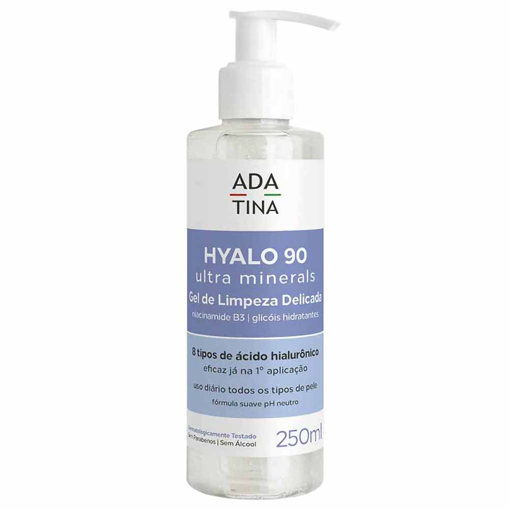 Gel de Limpeza Facial Hidratante Hyalo 90 Ultra Minerals Ada Tina 250ml