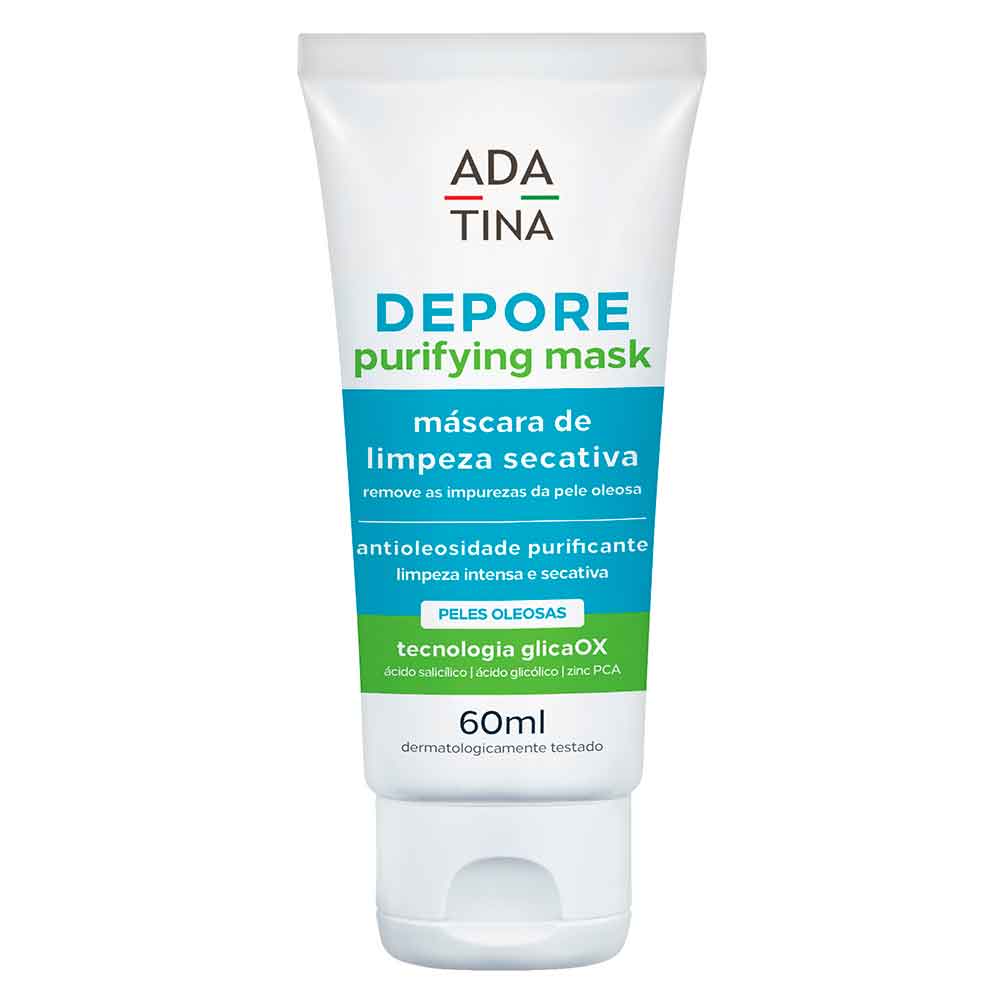 Máscara Facial de Limpeza Secativa Depore Purifying Mask Ada Tina 60ml