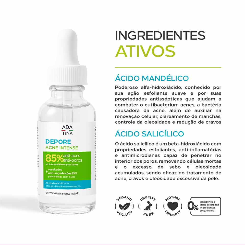 Sérum Facial Depore Acne Intense Ada Tina 30ml