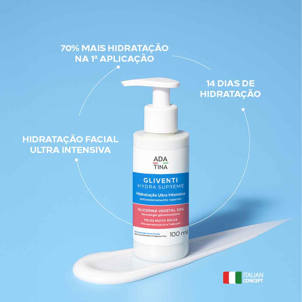 Hidratante Facial Gliventi Hydra Supreme Ada Tina 100ml