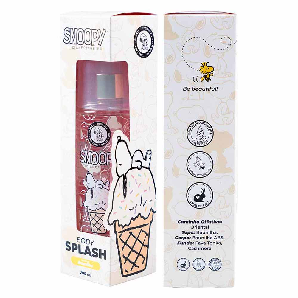 Body Splash Snoopy Baunilha Cia Beauty 200ml