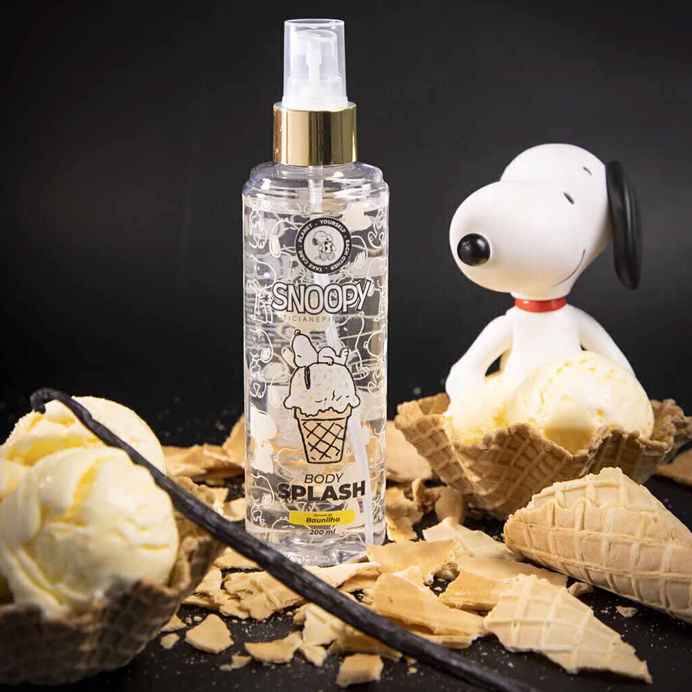 Body Splash Snoopy Baunilha Cia Beauty 200ml