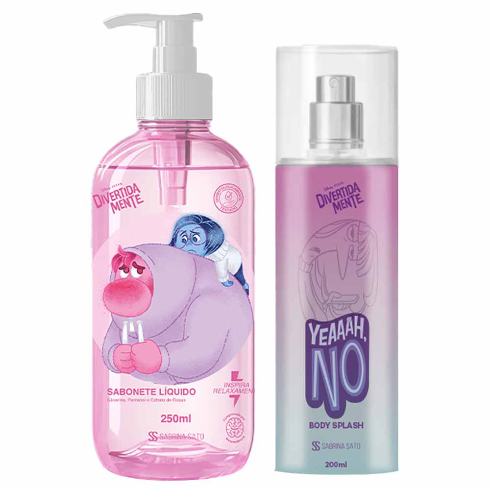 Kit Cia Beauty Divertidamente Body Splash Tédio 200ml + Sabonete Líquido Vergonha e Tristeza 250ml