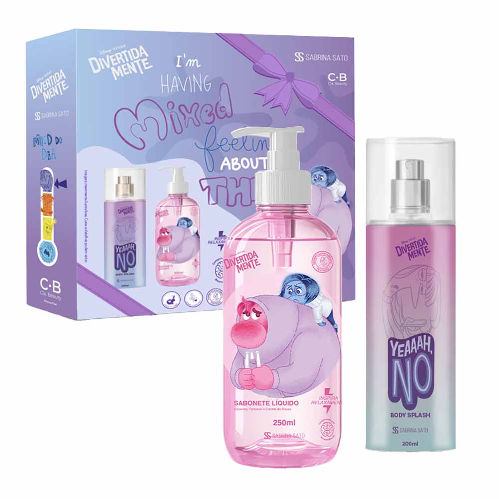 Kit Cia Beauty Divertidamente Body Splash Tédio 200ml + Sabonete Líquido Vergonha e Tristeza 250ml