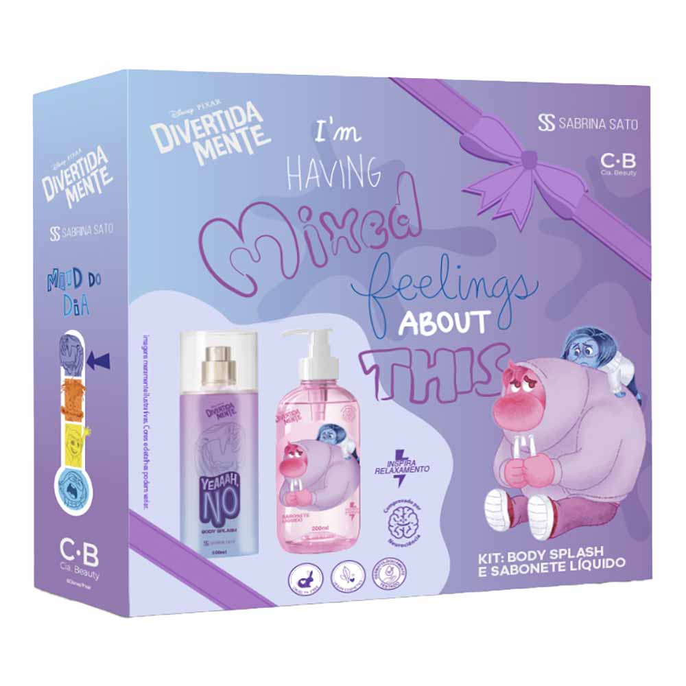 Kit Cia Beauty Divertidamente Body Splash Tédio 200ml + Sabonete Líquido Vergonha e Tristeza 250ml