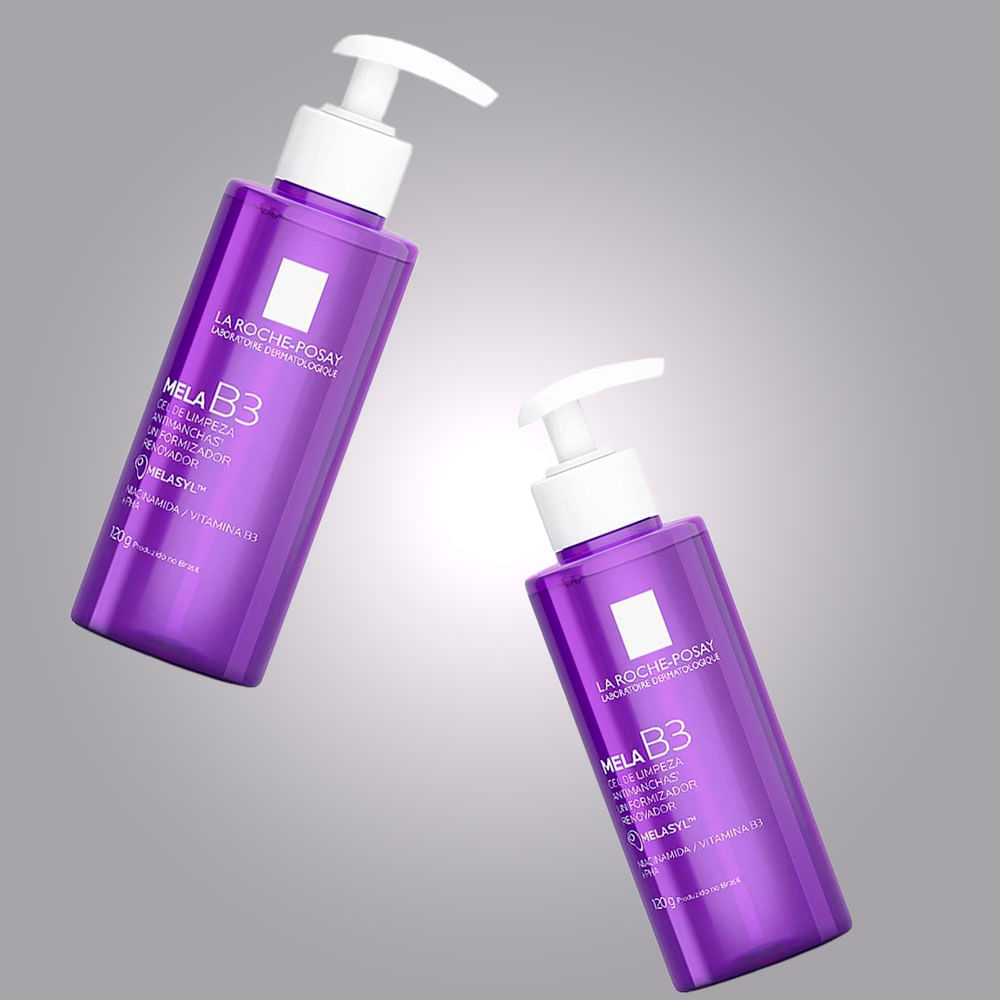 Kit 2 Gel de Limpeza Antimanchas Mela B3 La Roche-Posay 120g