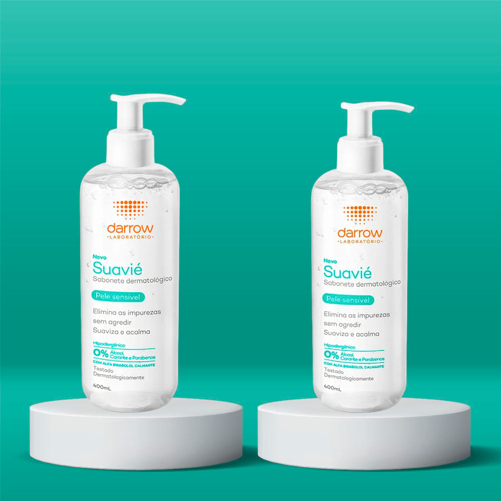 Kit 2 Suavié Sabonete Líquido Para Pele Sensível Darrow 400ml