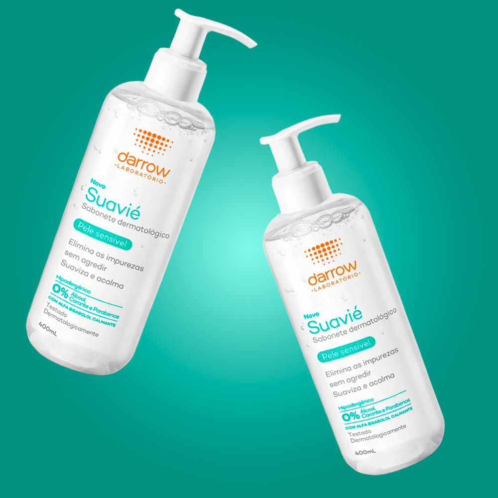 Kit 2 Suavié Sabonete Líquido Para Pele Sensível Darrow 400ml