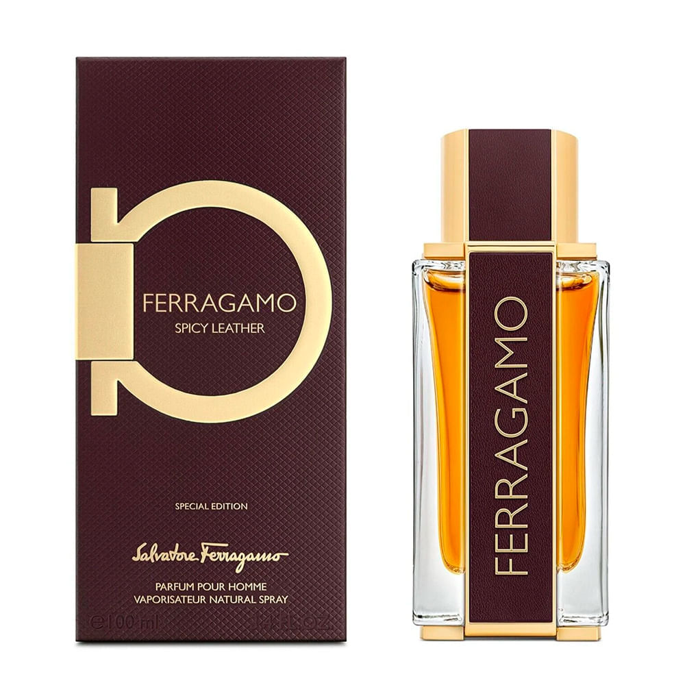 Perfume Masculino Spicy Leather Salvatore Ferragamo Parfum 100ml