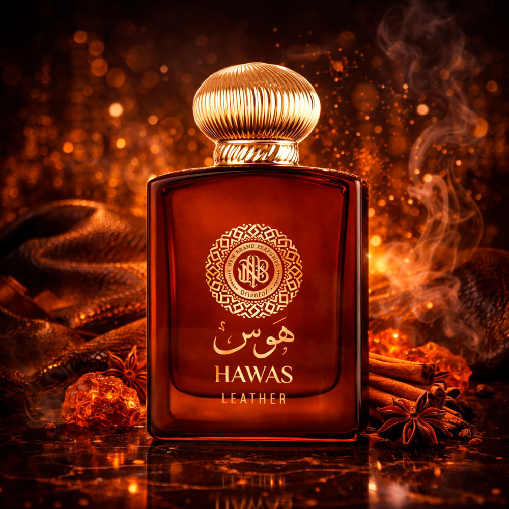 Perfume Árabe Unissex Hawas Leather New Brand Eau de Parfum 100ml