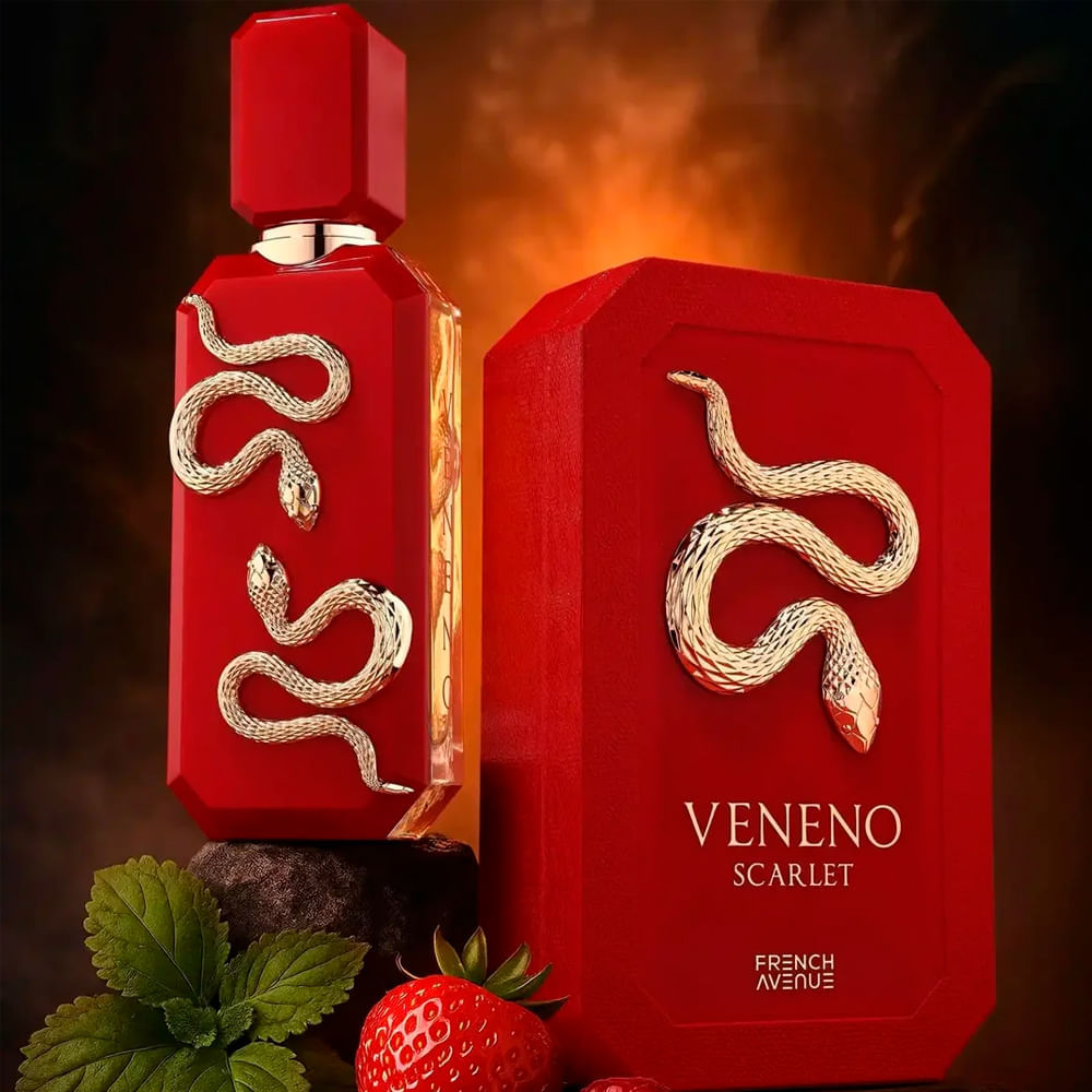 Perfume Unissex Veneno Scarlet French Avenue Extrait de Parfum 100ml