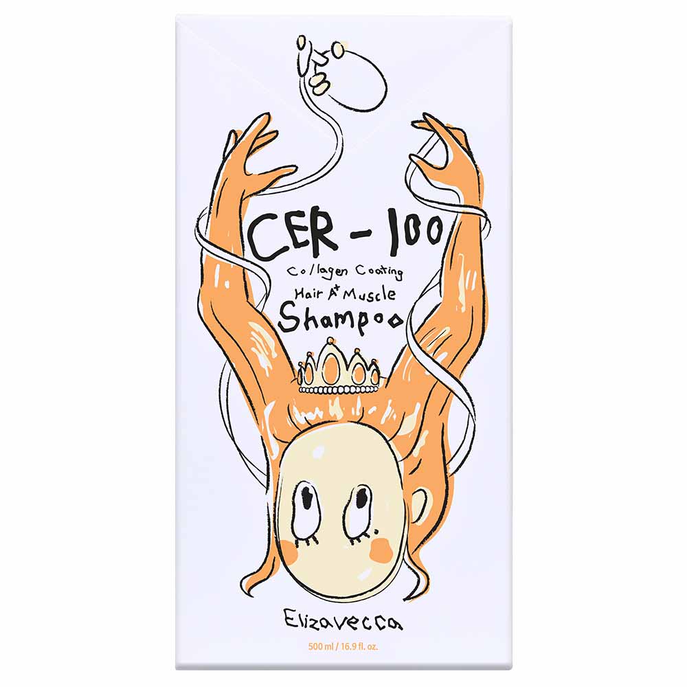 Shampoo CER-100 Collagen Coating Hair A+ Muscle Elizavecca 500ml