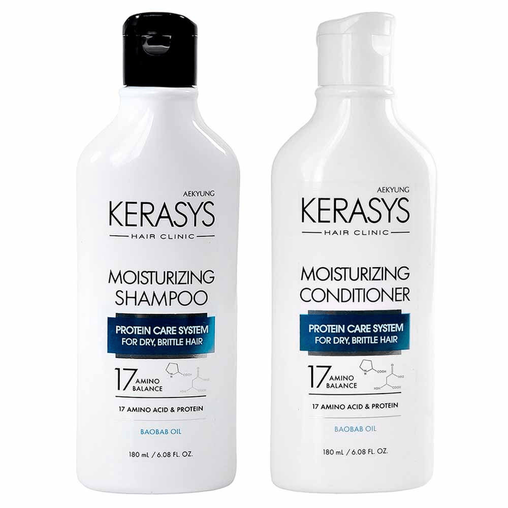 Kit Shampoo Moisturizing Kerasys 180ml + Condicionador 180ml