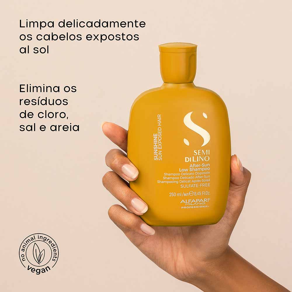 Shampoo Semi di Lino Sunshine After Sun Low Alfaparf Milano 250ml