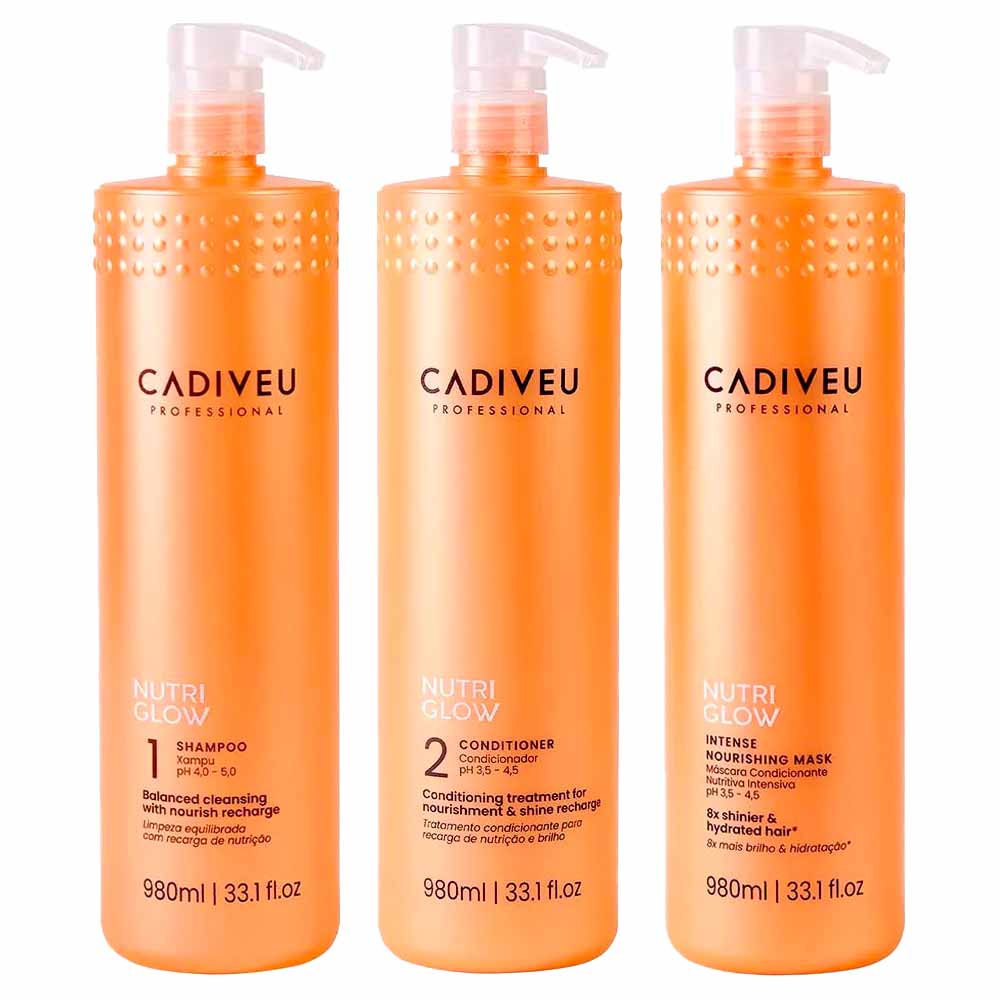 Kit Cadiveu Professional Shampoo + Condicionador + Máscara 980ml