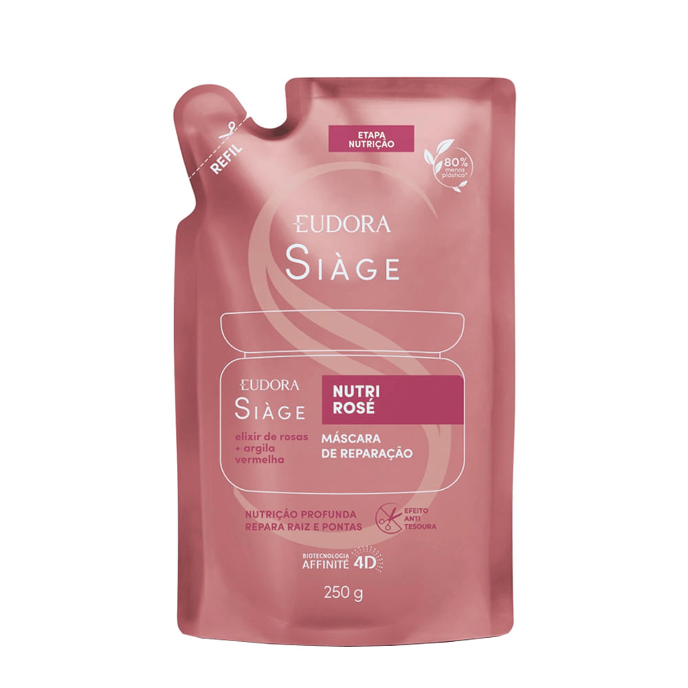 Refil Máscara Siàge Nutri Rose Eudora 250ml