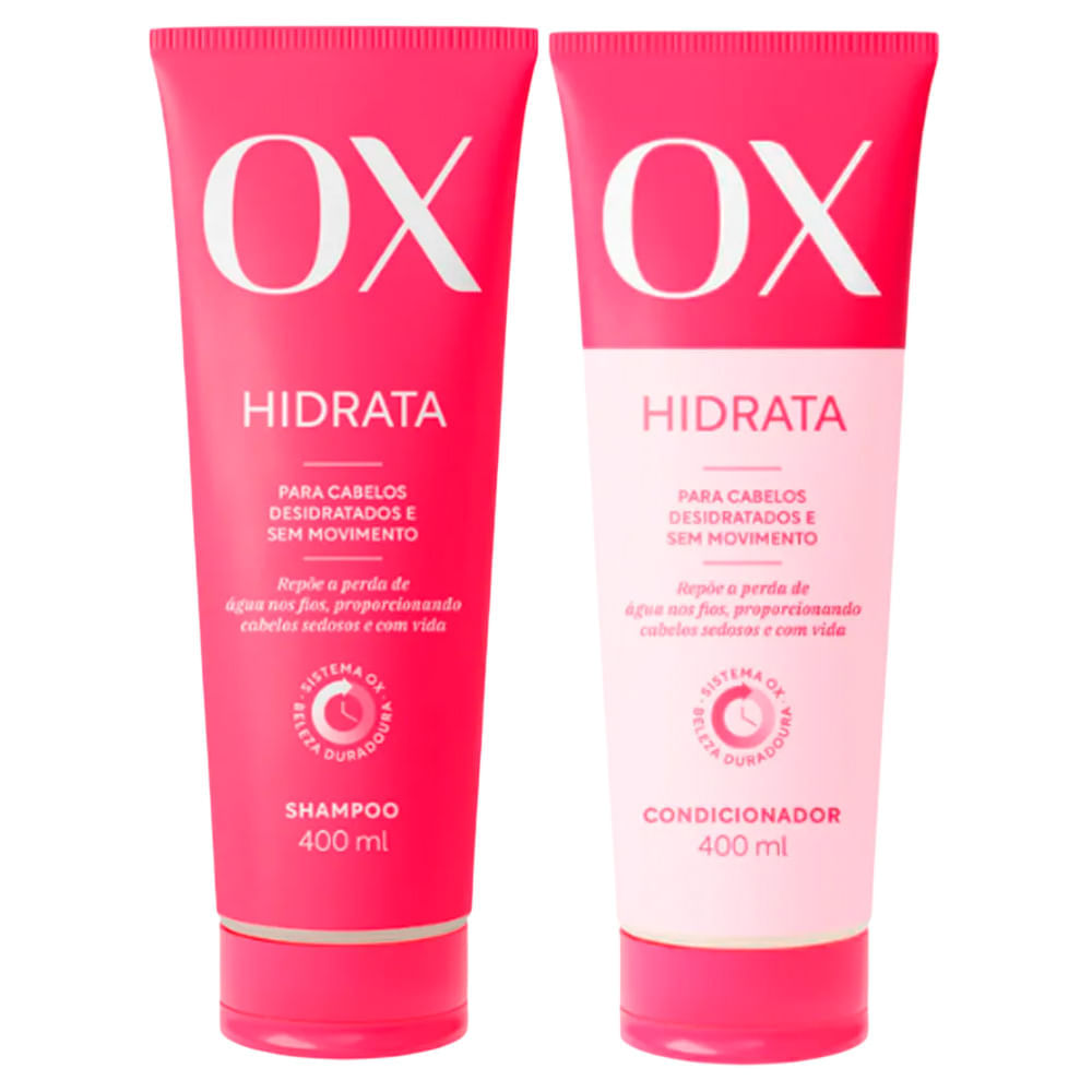 Kit Ox Hidrata Shampoo 400ml + Condicionador 400ml