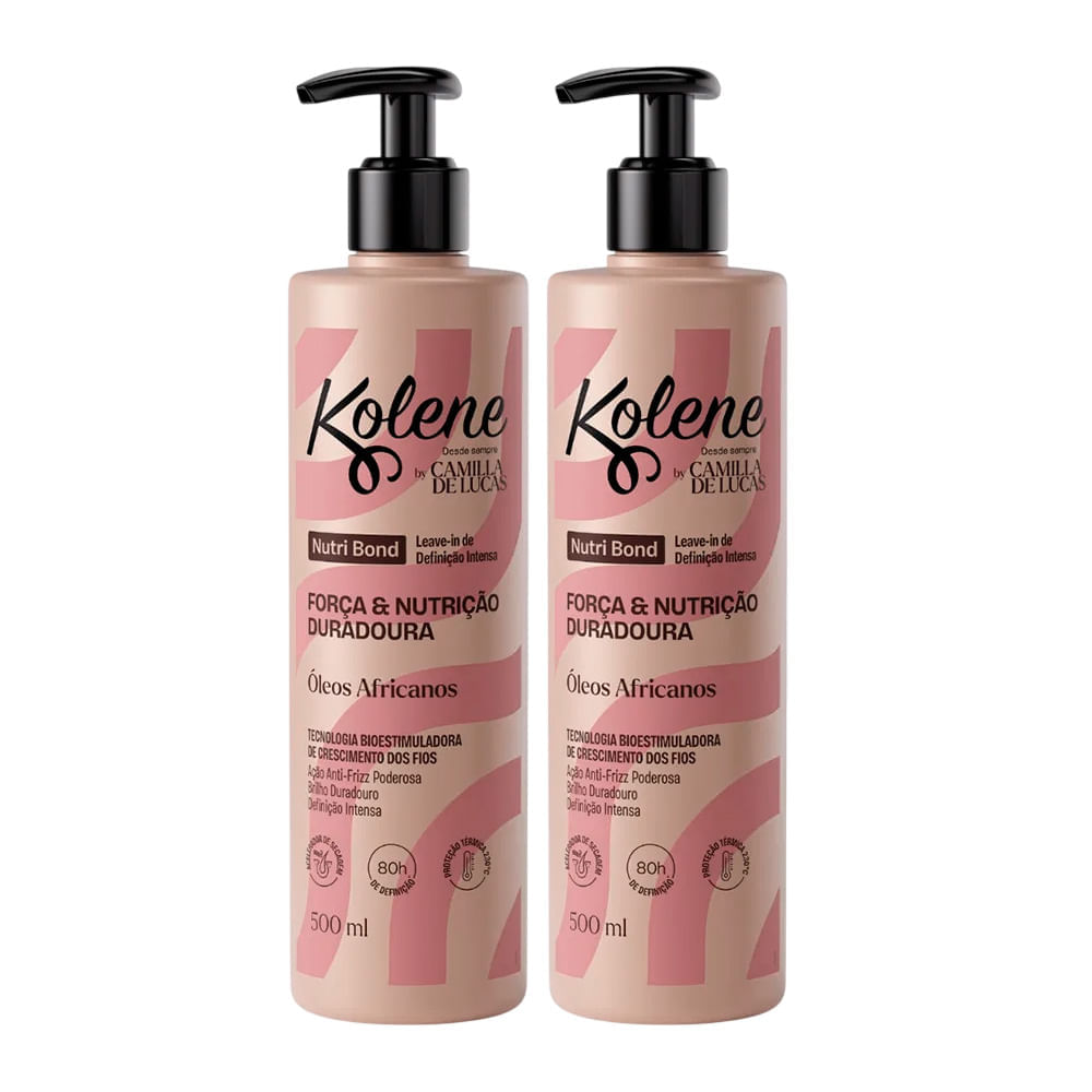 Kit 2 Leave-In Nutri Bond Kolene By Camila De Lucas 500ml