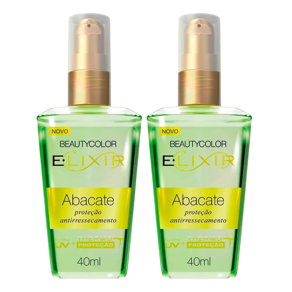 Kit 2 Óleo Capilar Elixir Beautycolor Abacate 40ml
