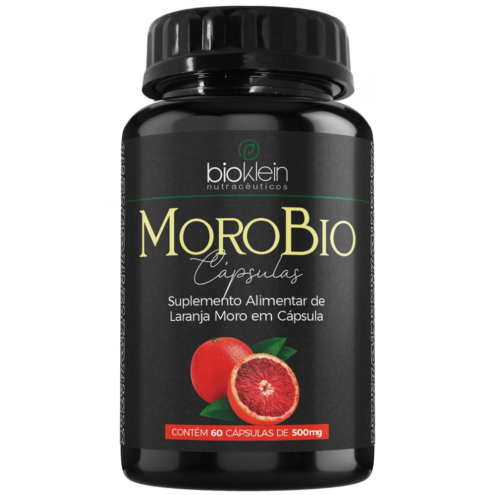 Morobio Laranja Moro 500mg Bioklein 60 Cápsulas