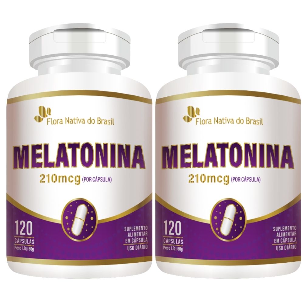 Kit 2 Melatonina Flora Nativa 120 Cápsulas