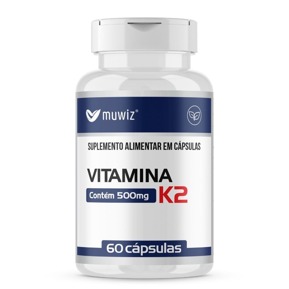 Vitamina K2 Concentrada 500mg Muwiz 60 Cápsulas