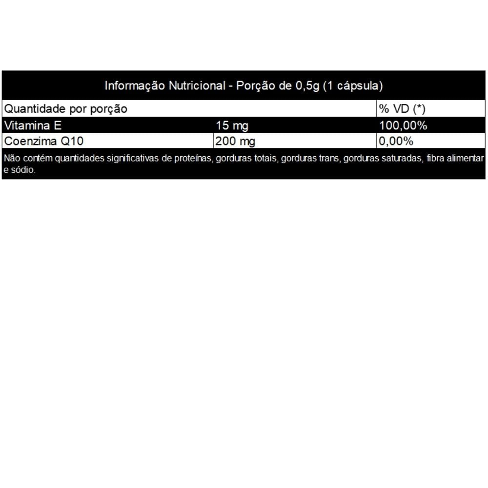 Coenzima Q10 Concentrada com Vitamina E 500mg Purafor 30 Cápsulas