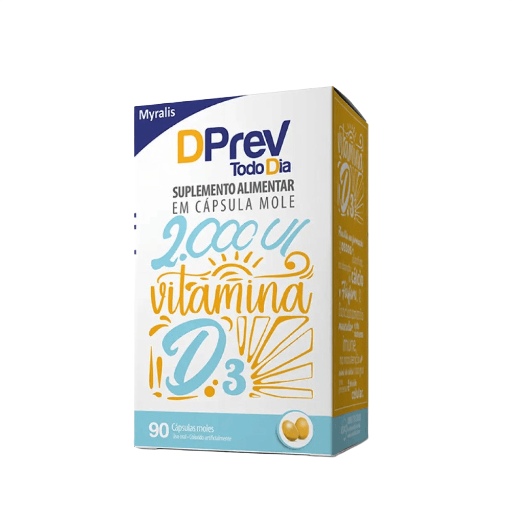 Vitamina D Colecalciferol Todo Dia 2000ui Dprev 90 Cápsulas