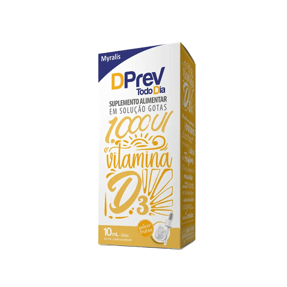 Vitamina D Em Gotas Colecalciferol Todo Dia 1000ui Dprev 10ml