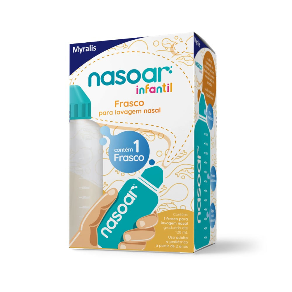 Frasco Para Lavagem Nasal Infantil Nasoar