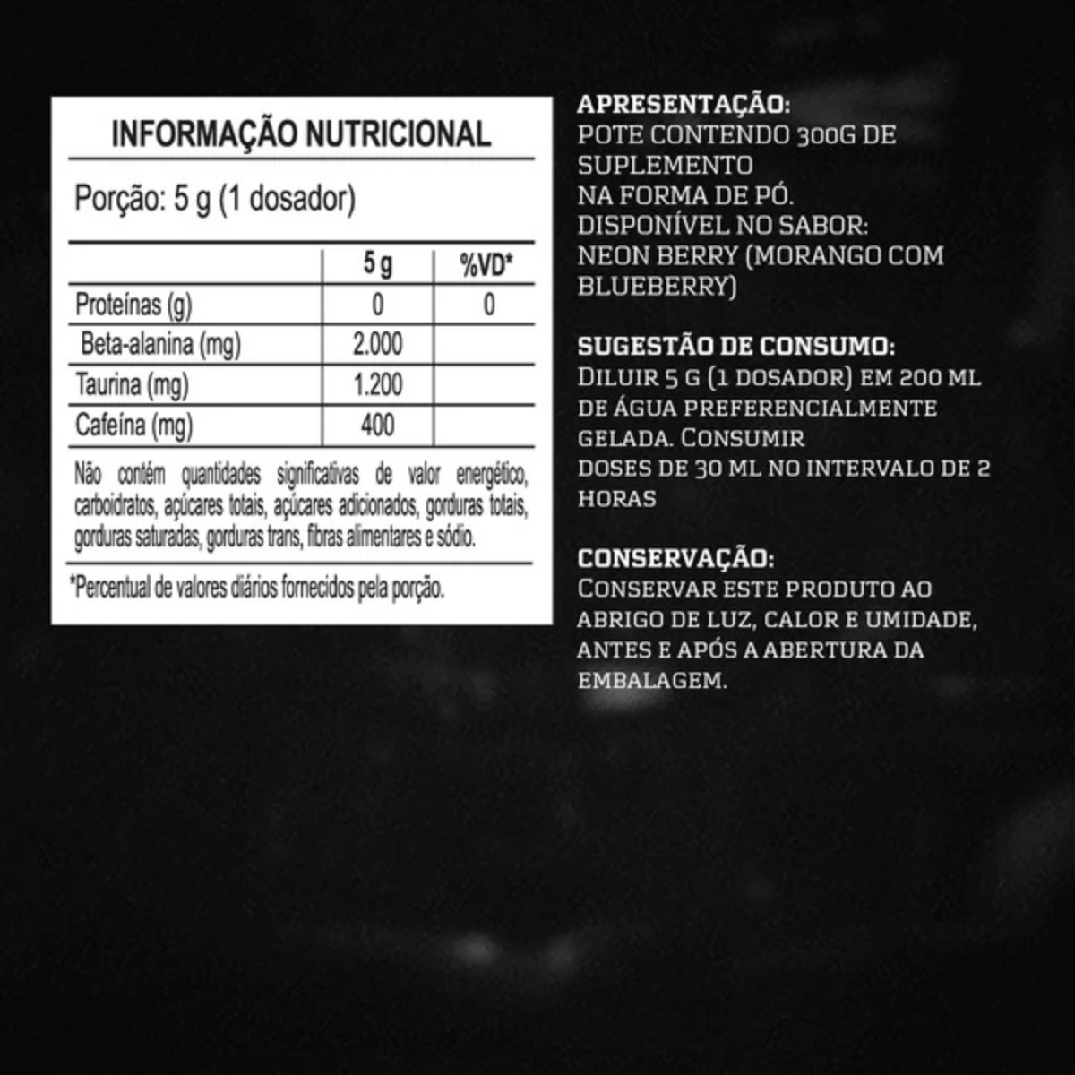 Pré-treino Evora Darkness 300g Sabor Orange Storm