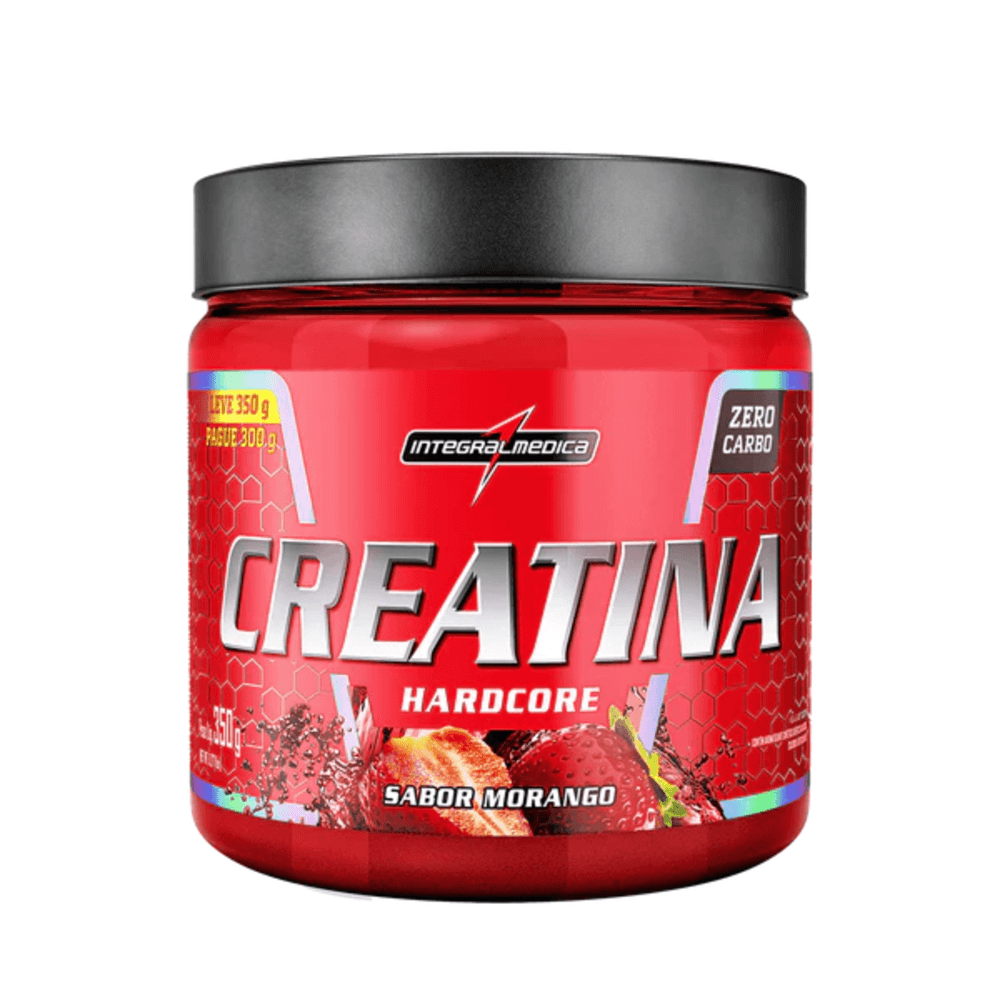 Creatina Monohidratada  Integralmedica 350g Sabor Morango