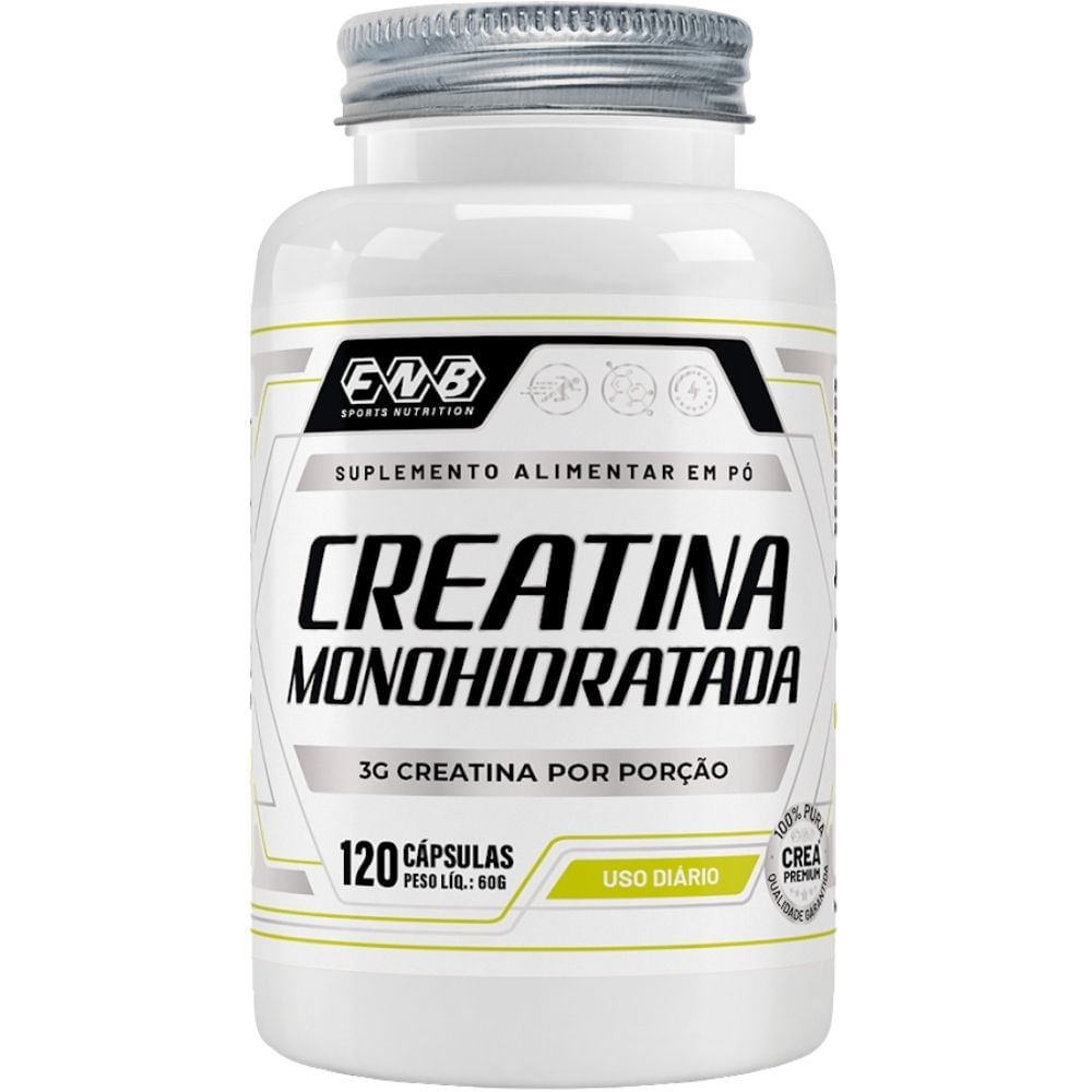 Creatina Monohidratada FNB Sports 120 Cápsulas