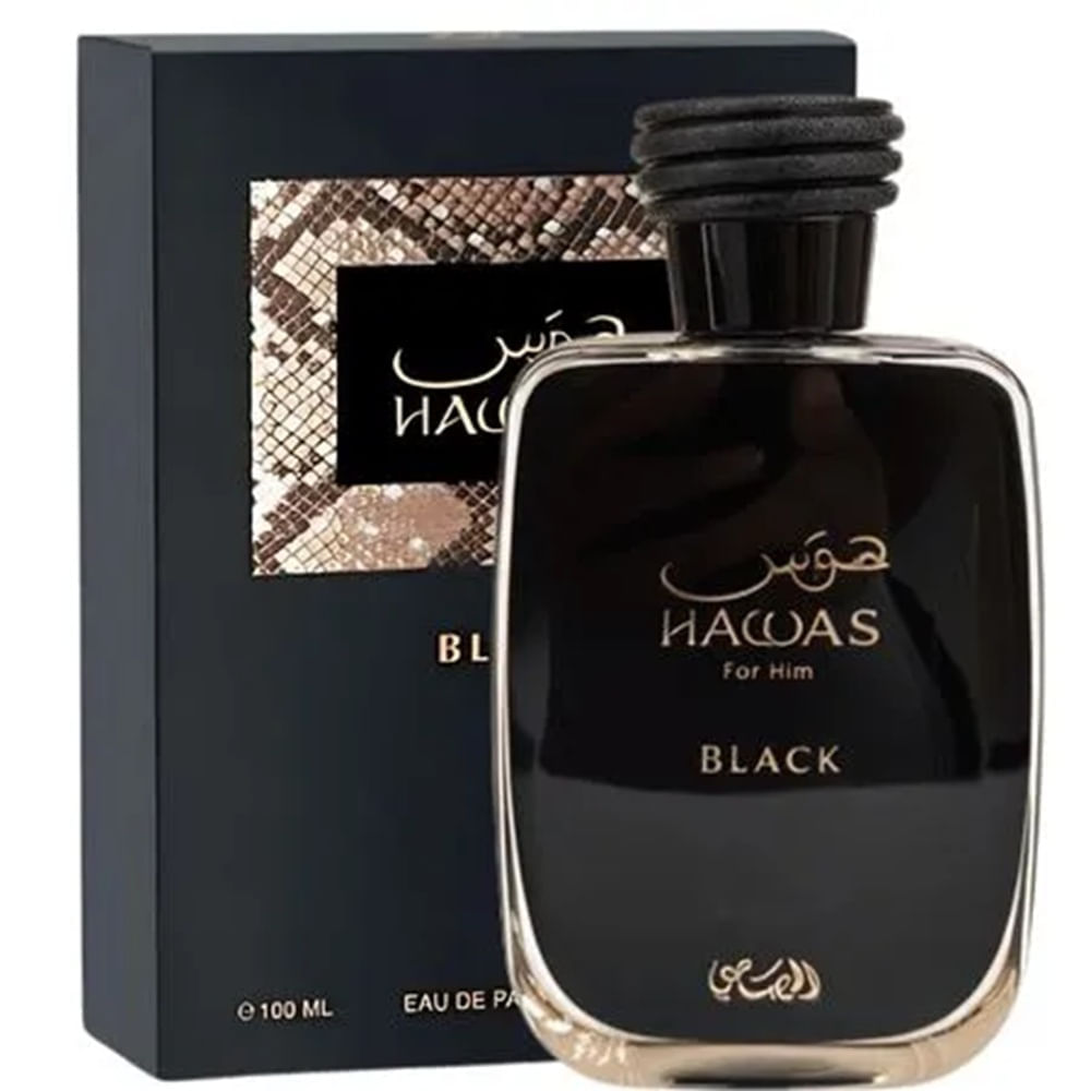 Perfume Árabe Masculino Hawas Black Rasasi Eau De Parfum 100ml