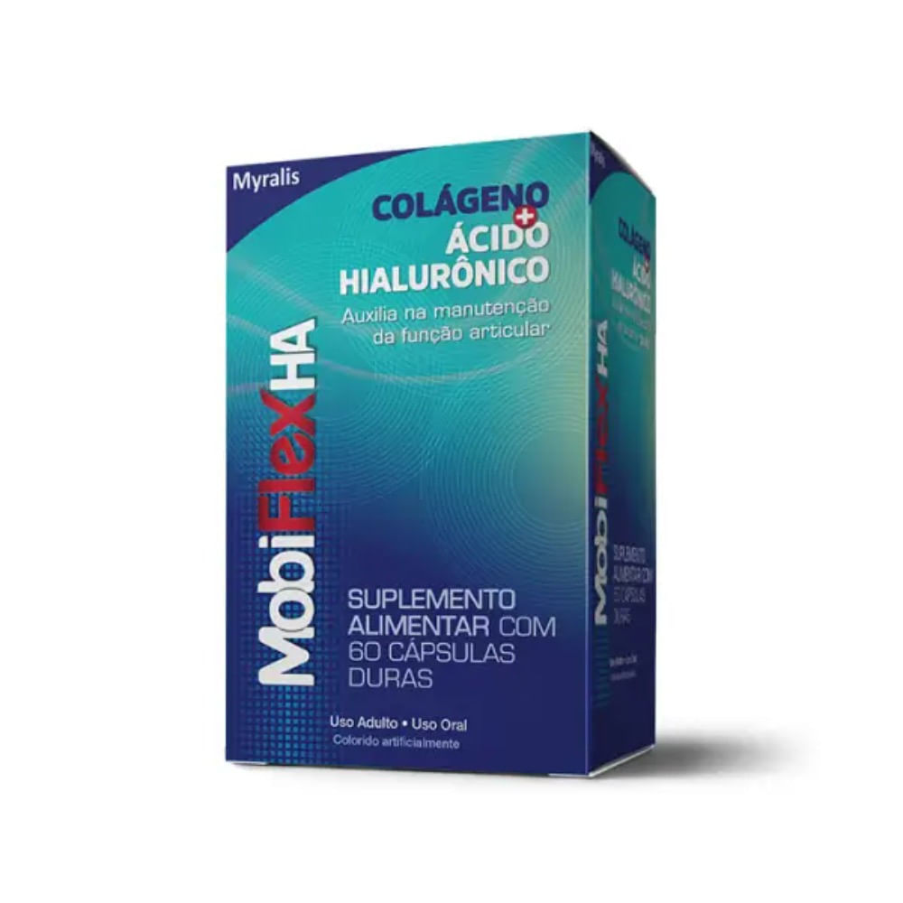 Suplemento Alimentar Colágeno Ácido Hialurõnico Mobiflex 60 Cápsulas