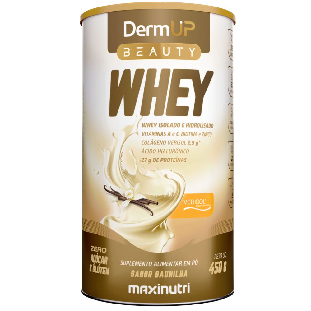 DermUp Beauty Whey Maxinutri Baunilha 450g