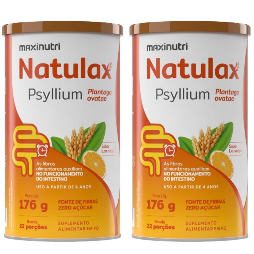 Kit 2 Natulax Psyllium Maxinutri 176g