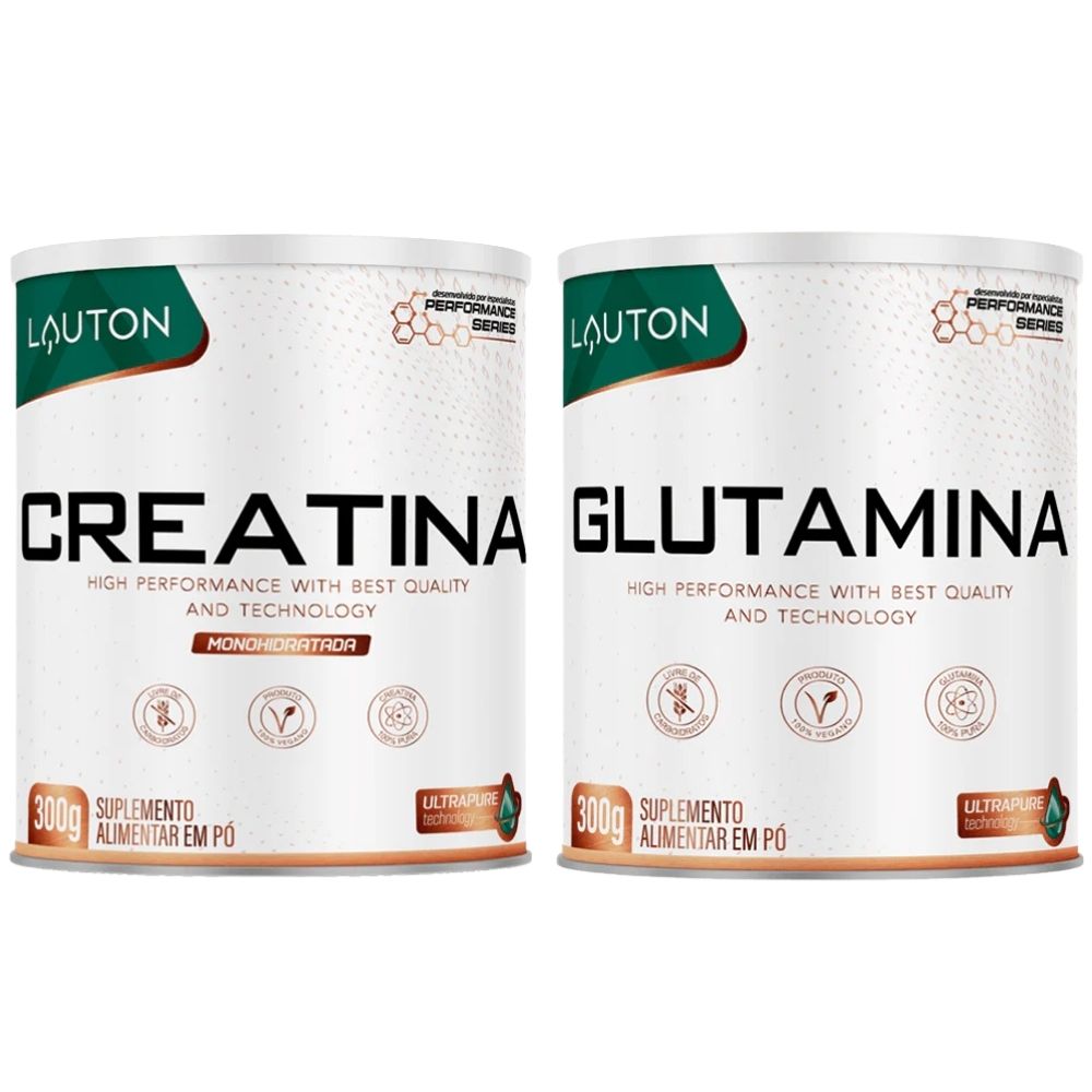 Kit Lauton Creatina 300g + Glutamina 300g