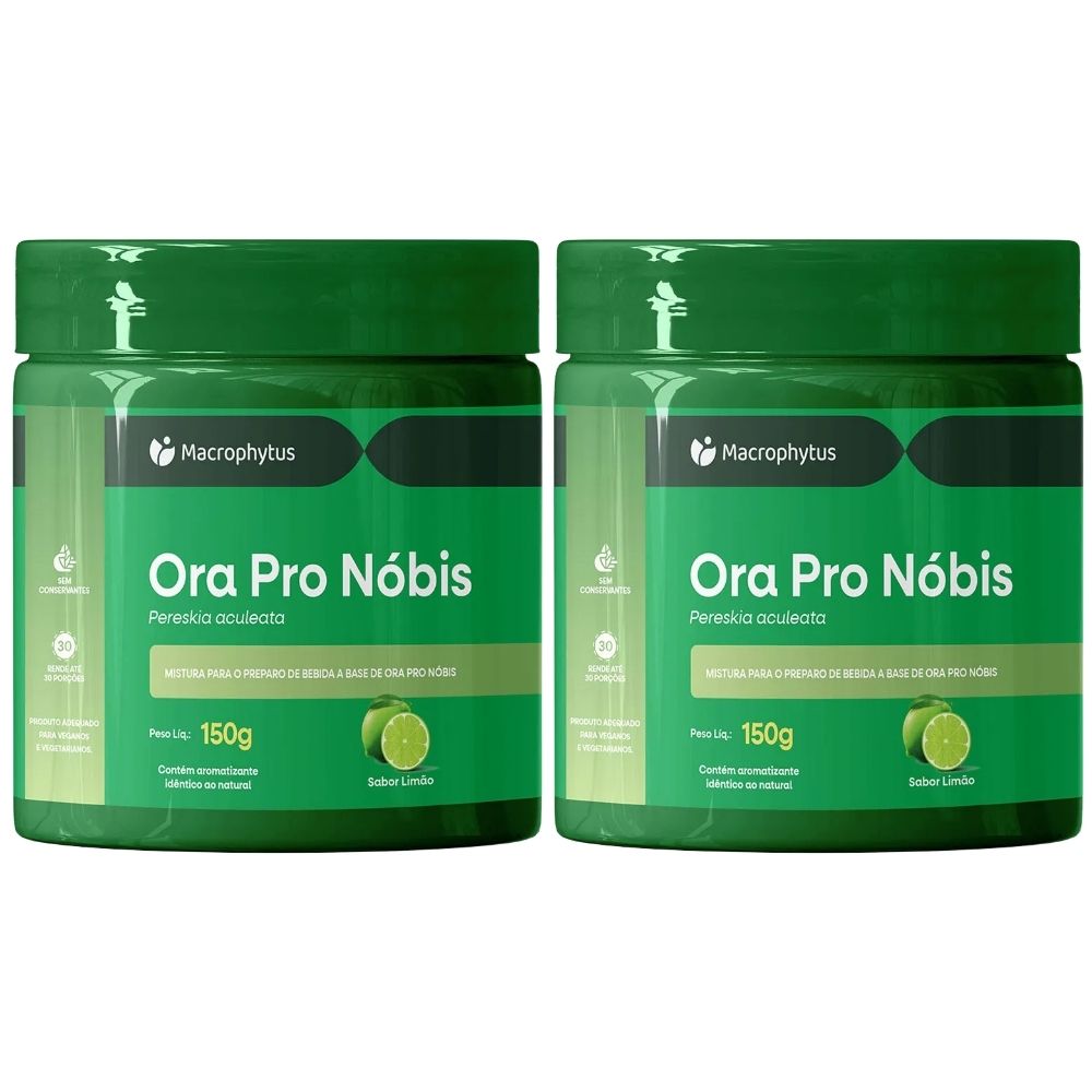 Kit 2 Ora Pro Nobis Em Pó Macrophytus 150g