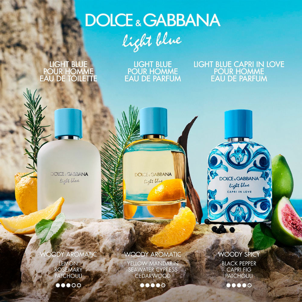 Perfume Masculino Light Blue Pour Homm Dolce & Gabbana Eau de Parfum 200ml