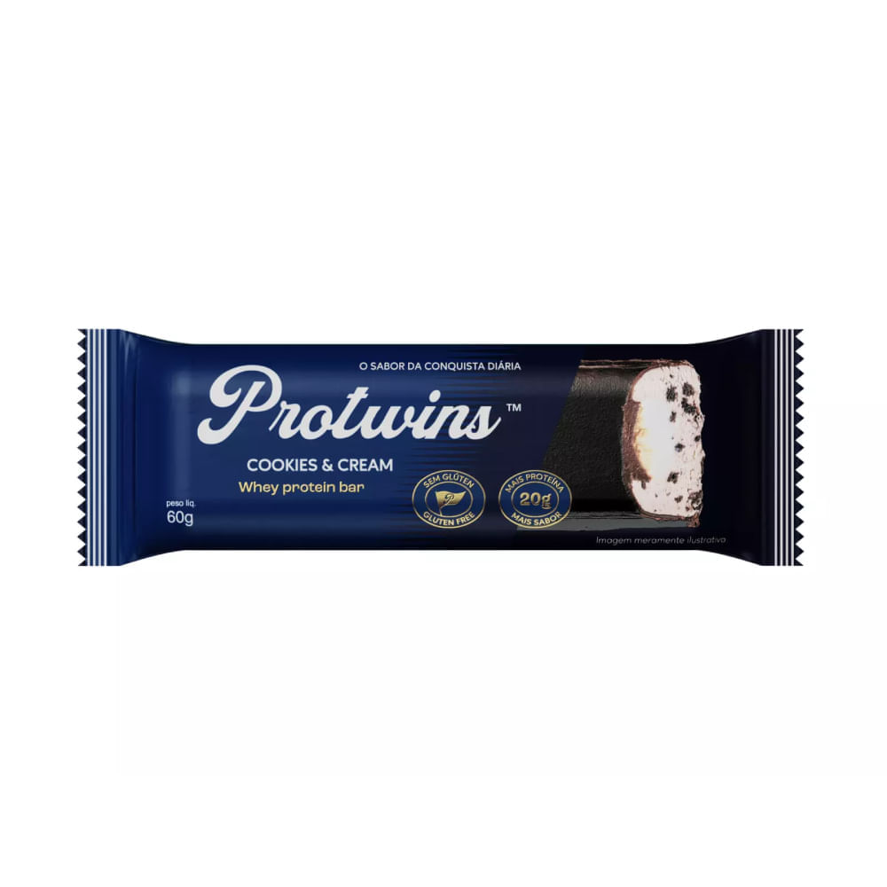Whey Protein Bar Protwins Sabor Cookies & Cream 60g