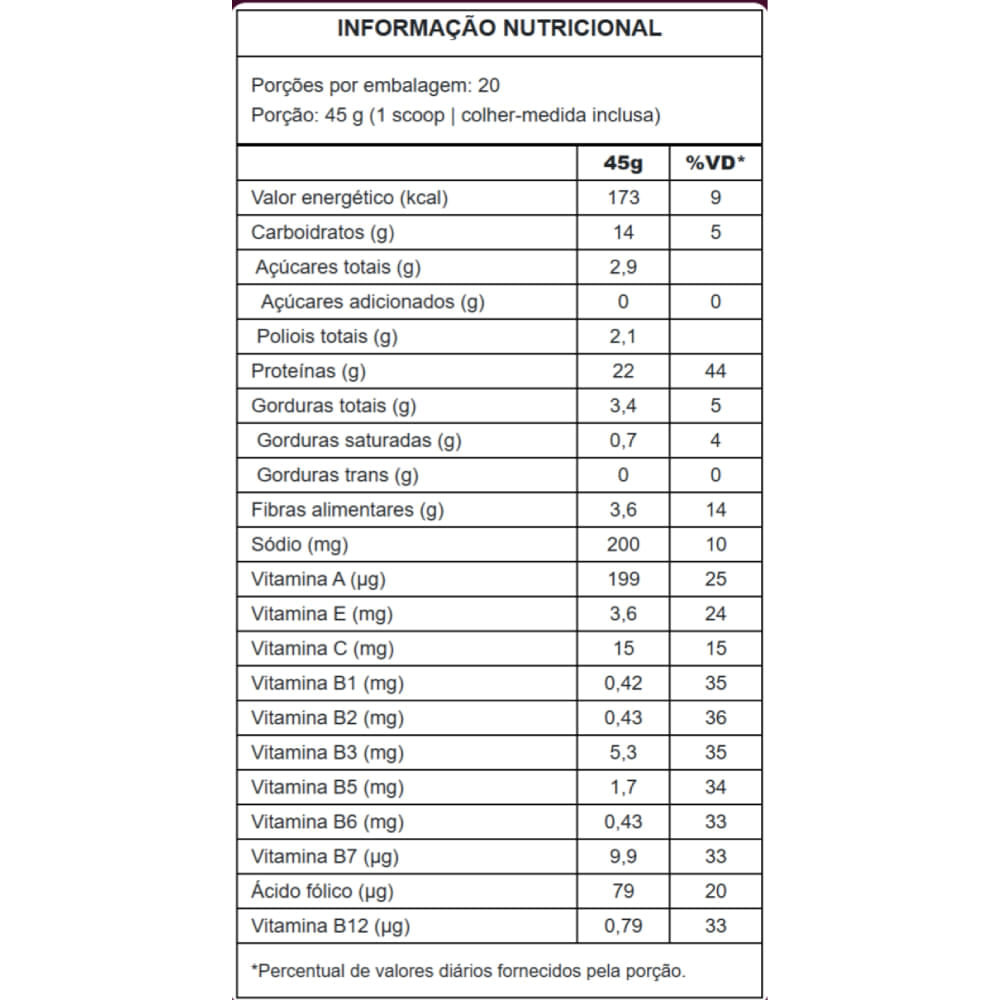 One Nutrition Puravida Açaí Com Banana 900g